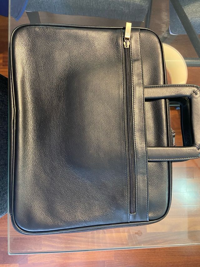 Portadocumenti Samsonite Pelle Nera Nuovo