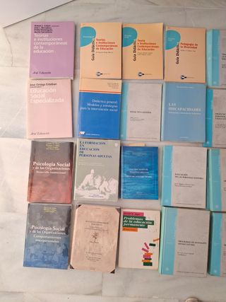 Libros temario Educación Social y Pedagogía Uned