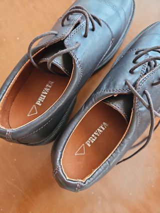 Zapatos de piel Privata marrones sin estrenar