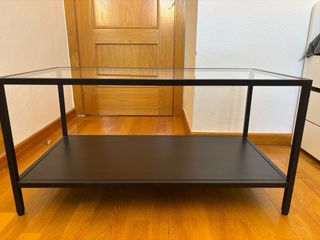 Mesa centro IKEA VITTSJÖ cristal y metal