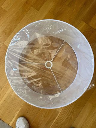 Pantalla lámpara tela 50cm diámetro
