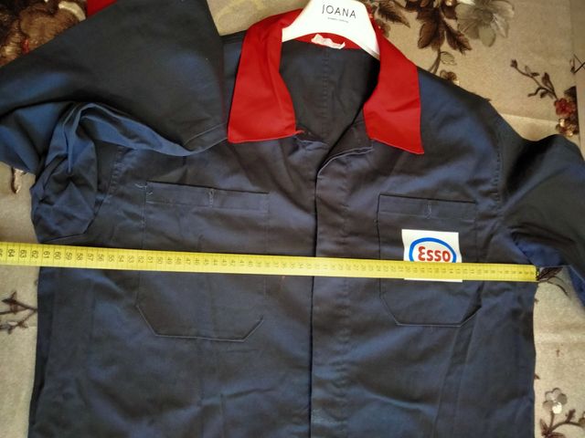 Tuta da lavoro Esso uomo grigia e rossa