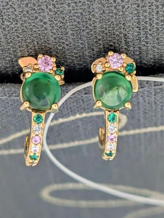Pendientes Apodemia Oro y Verde