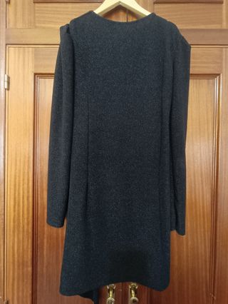 Vestido fiesta brillo negro Talla S