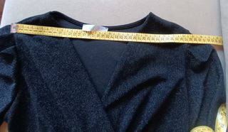 Vestido fiesta brillo negro Talla S