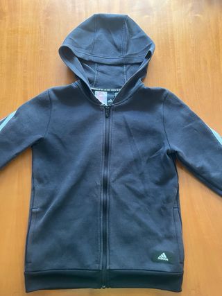 Sudadera Adidas cremallera negra