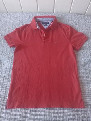 Polo Tommy Hilfiger Talla M Rojo