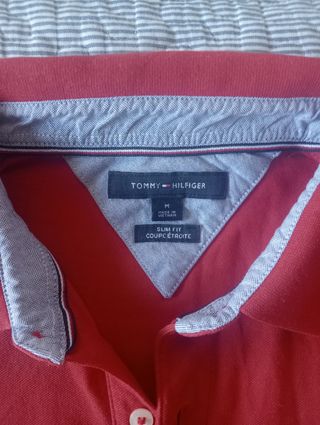 Polo Tommy Hilfiger Talla M Rojo