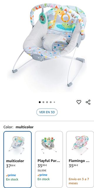 Mecedora para bebé como nueva