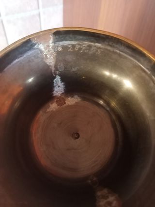 Vaso Ottone Vintage Decorato