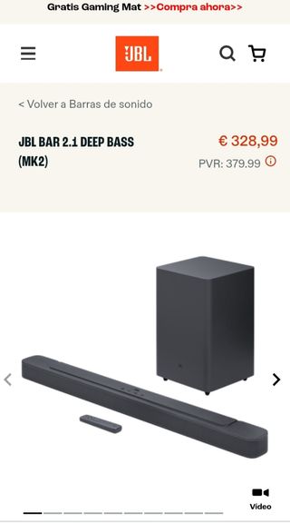 Barra de Sonido JBL BAR 2.1 