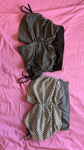 Mallas cortas deportivas fruncidas