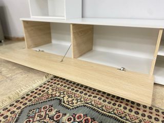 MUEBLE DE TELEVISION CON ESTANTERIA BLANCO CAMBRIA