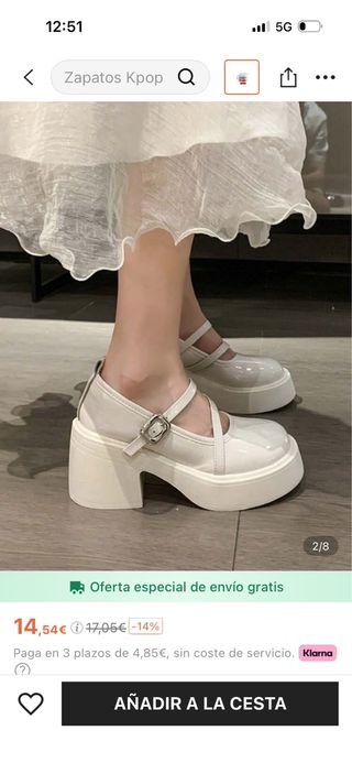Zapatos Mary Jane blancos