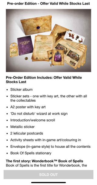 Wonderbook: Book of Spells  PreOrder Edition PS3 