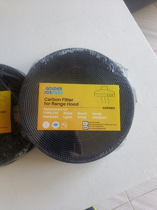 Pack 2 
Filtro Carbón Campana Extractor Golden Ice