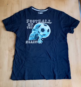 Camiseta chico calavera fútbol