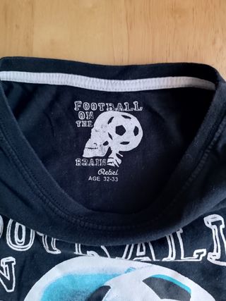 Camiseta chico calavera fútbol