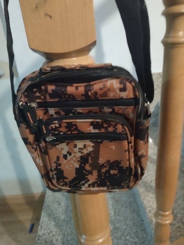 Marsupe/borsa a tracolla camouflage arancione