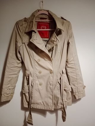 Gabardina/abrigo beige