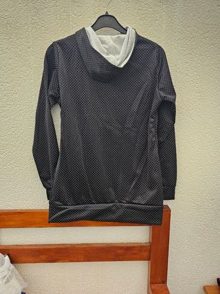 Sudadera Breskin negra con lunares blancos Talla X