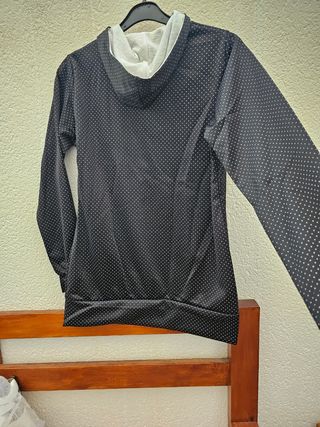 Sudadera Breskin negra con lunares blancos Talla X