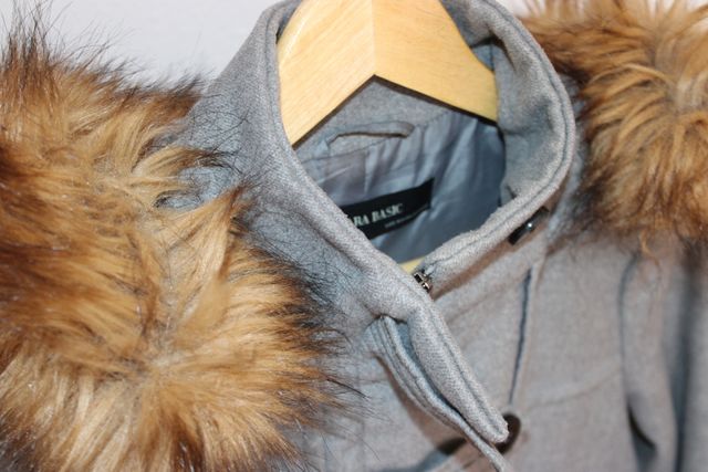 Abrigo Chaqueta Zara Basic Gris XS (nuevo)