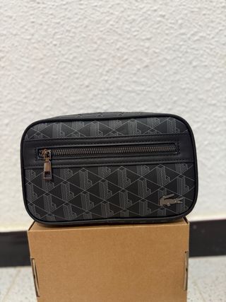 Riñonera Lacoste Negra Estampada