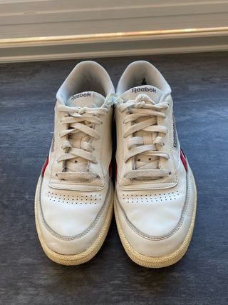 Zapatillas Reebok Classic Mujer Blancas Rojas