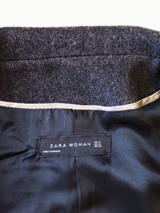 Abrigo Zara Mujer Gris