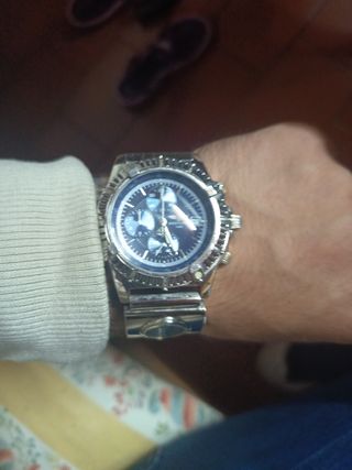 Reloj Breitling 1884 Cronógrafo Azul Plateado