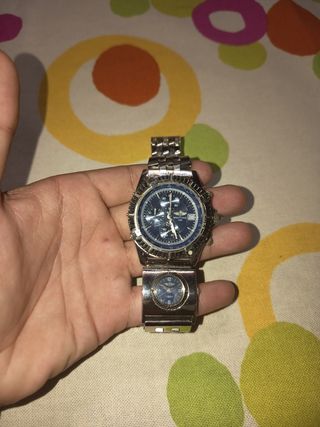 Reloj Breitling 1884 Cronógrafo Azul Plateado