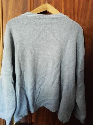 Jersey punto oversize azul
