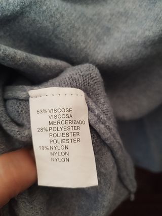 Jersey punto oversize azul
