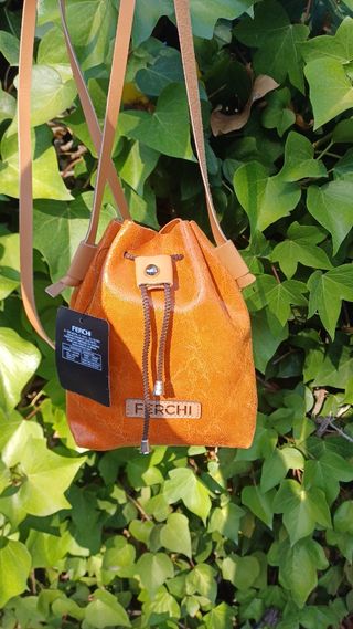 Bolso saco piel Ferchi artesanal hecho España