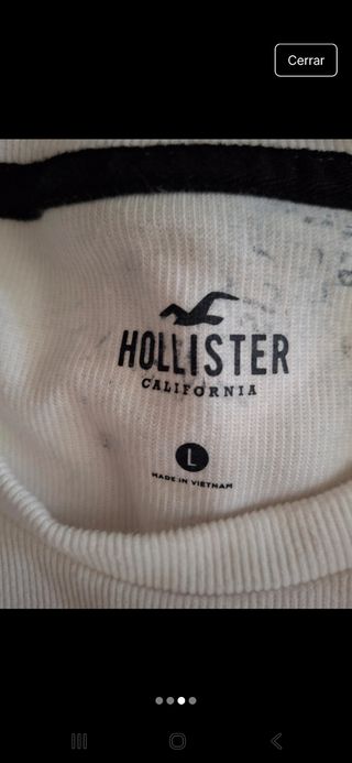 Sudadera Hollister Blanca