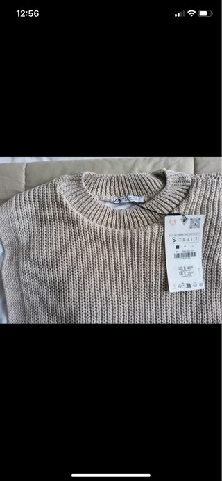 Zara Chaleco Beige Talla S Nuevo
