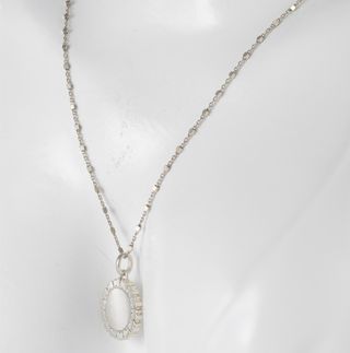 Colgante Tous medalla de plata Straight con cadena