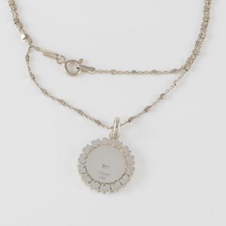 Colgante Tous medalla de plata Straight con cadena