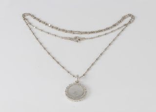 Colgante Tous medalla de plata Straight con cadena