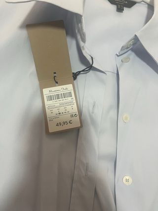 Camisa Massimo Dutti azul