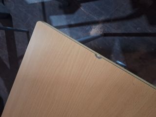 Mesa escolar madera y metal