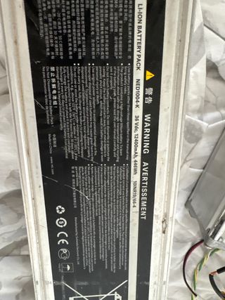 2 Baterías Patinete Eléctrico Xiaomi Pro 2