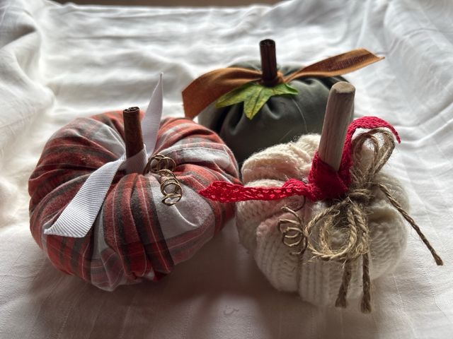 Calabazas de tela artesanales