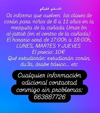 Clases de árabe 
