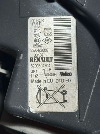 Faro Derecho Renault Espace IV 2004