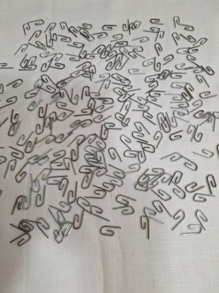 225 Ganchos Metálicos para Cortinas