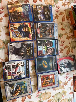 PlayStation 2 con 12 Juegos Clásicos, mandos etc