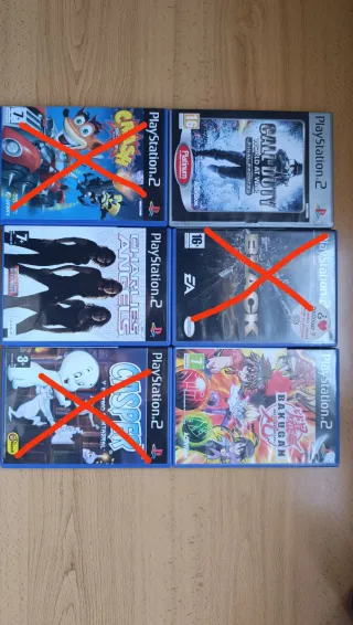 Lote 6 Juegos PS2