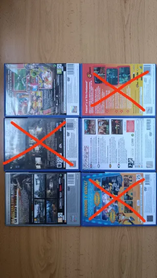 Lote 6 Juegos PS2